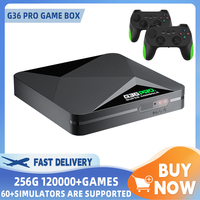 G36 Pro Retro Video Game Console Super Console with 120,000+ Video Games for PS1/GBA/MD/CPS with Gamepad Kids Gift Game Boxes