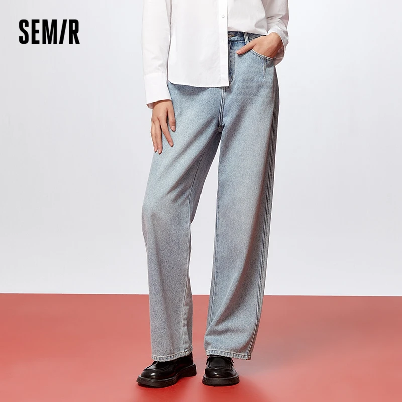 Semir 2023 Women Jeans Spring New Skinny Skinny Wide-leg Pants Jeans for Women