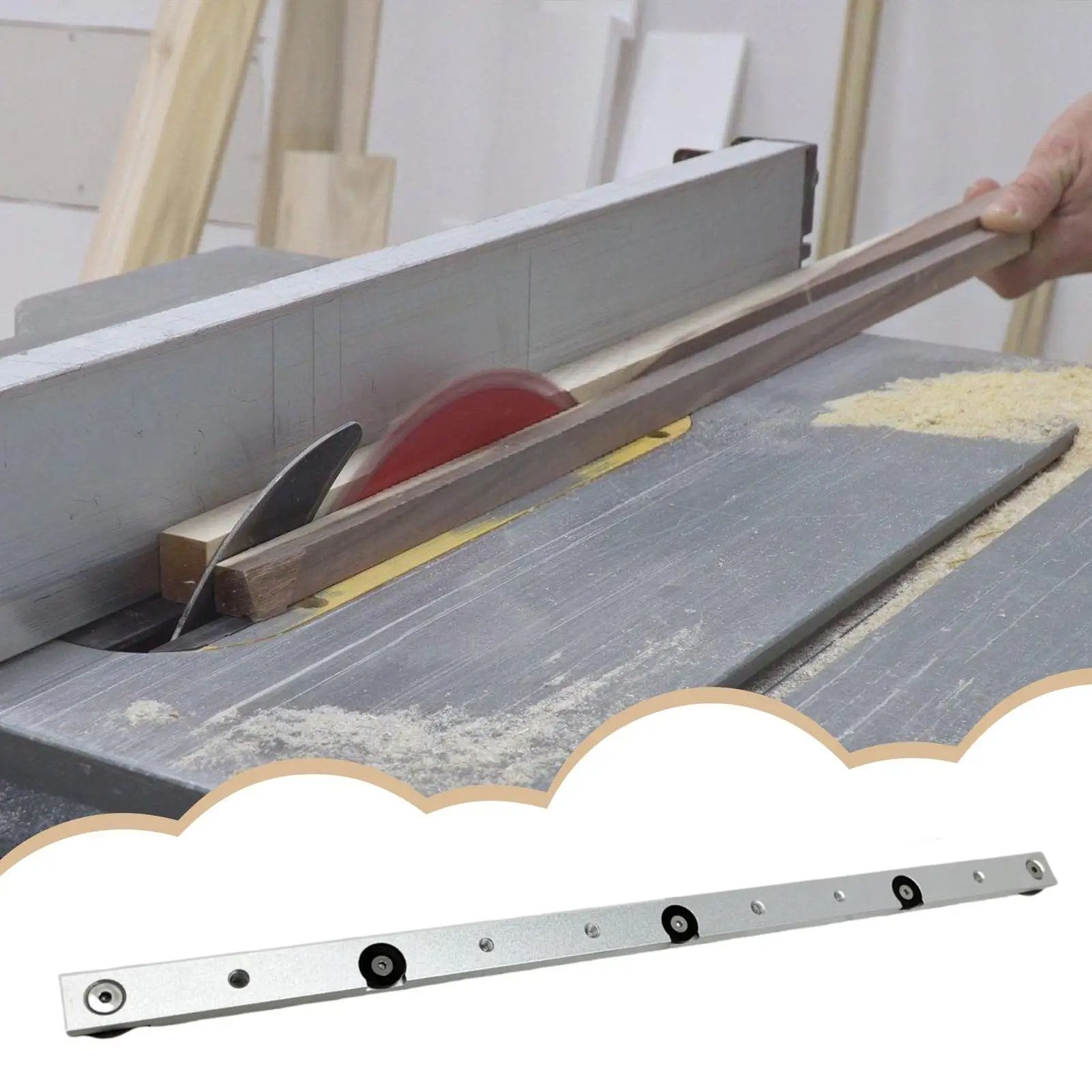 Barre per mitra Slot per mitra Runner Slider Bar 450 mm Strumenti accurati in lega di alluminio per progetti di costruzione artigianale Lavorazione del legno T-Slot