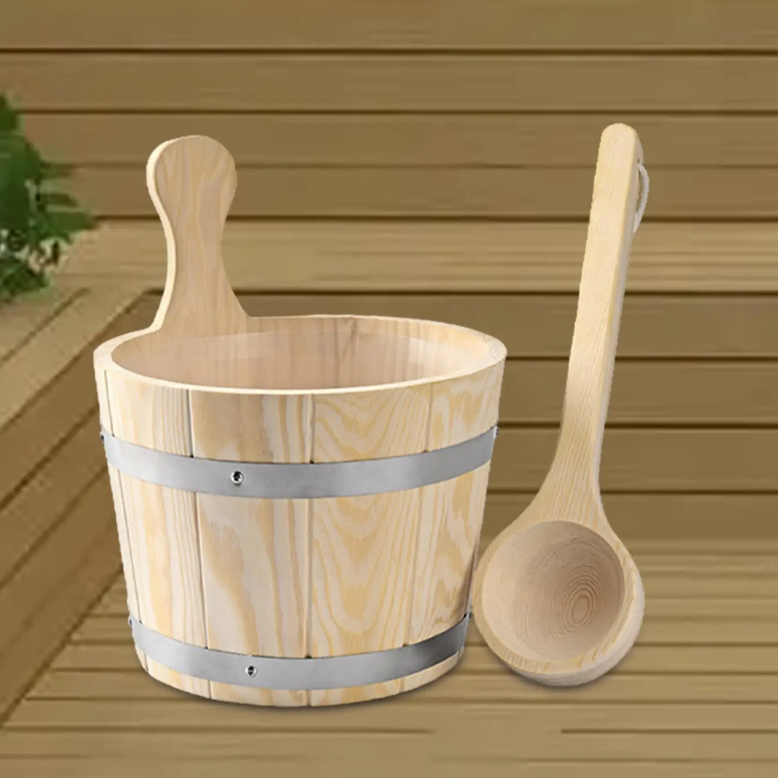 Sauna Bucket And Ladle Set Utility Multipurpose 5l Sauna Barrel for Home Spa Sauna Bathroom Be Used as a Bucket Storage Bucket