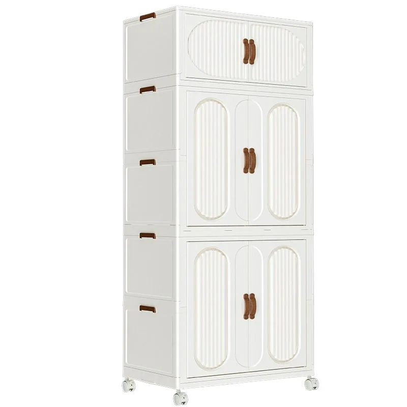 

Internet celebrity simple wardrobe installation-free household clothes folding storage children's baby