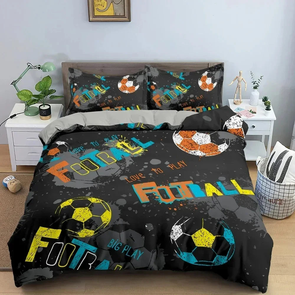 

Top Basketball Bedding Set Boys Girls Twin Queen Size Duvet Cover Pillowcase Bed Kids Adult Fashion For Home Textileextile