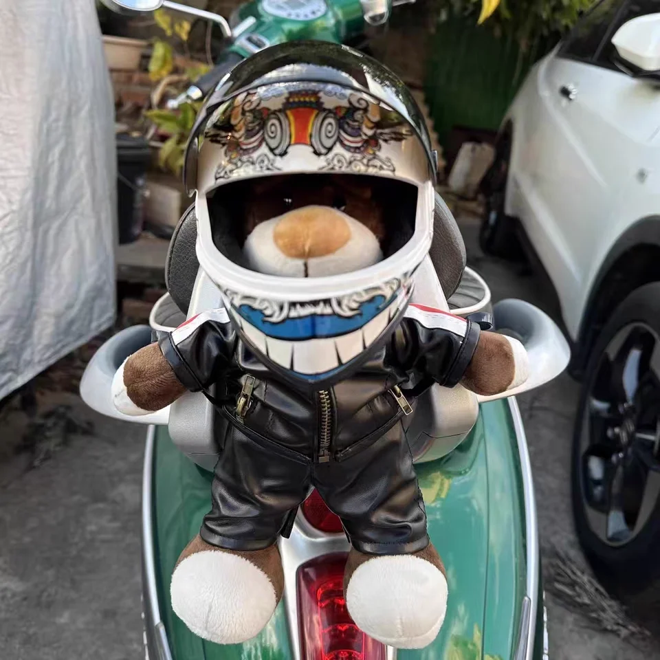 

For Labubu Motorcycle Helmet Mini Helmet Toy Durable Plastic Armor For Costume Party Dress-Up Kawaii Animal Cosplay Accessory