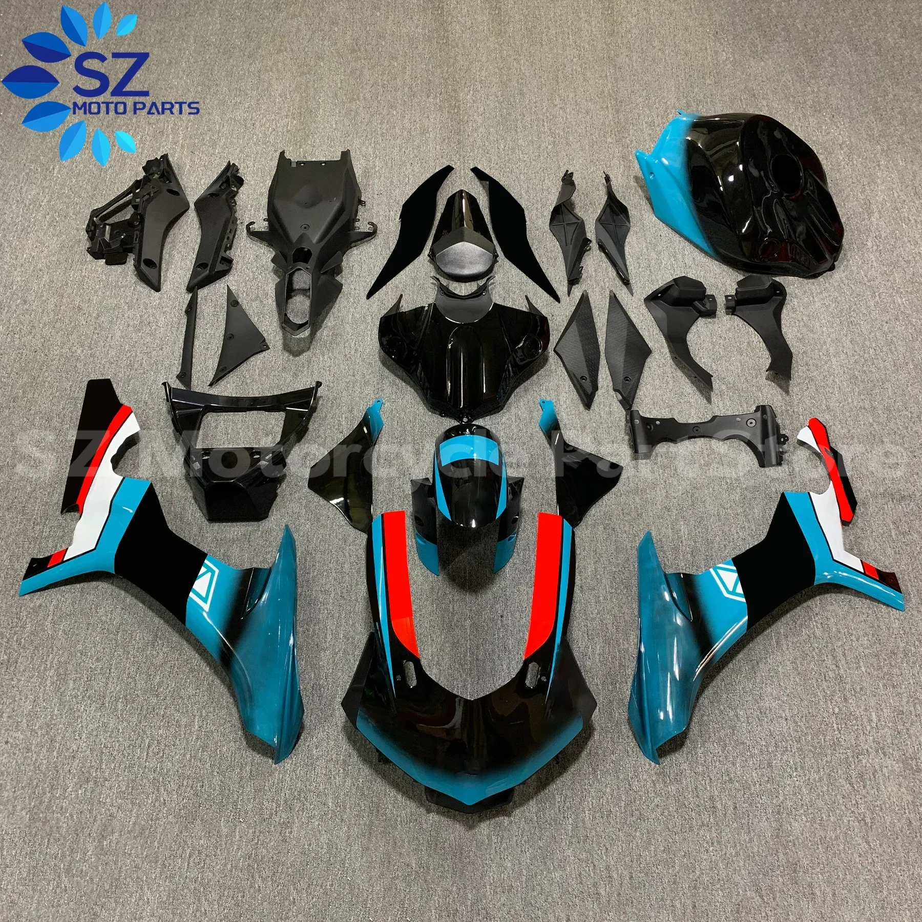야마하 YZF1000 YZFR1 YZF-R1 2015 2016 2017 2018 2019 15 16 17 18 19 모델에 맞는 오토바이 풀 페어링 키트 차체 외장 페어링 키트