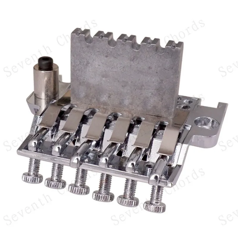 Ein Satz Tremolo-Brücken für schwarze E-Gitarren mit Doppelverriegelungssystem, 6 Saiten, Zubehörteile – Detail 11