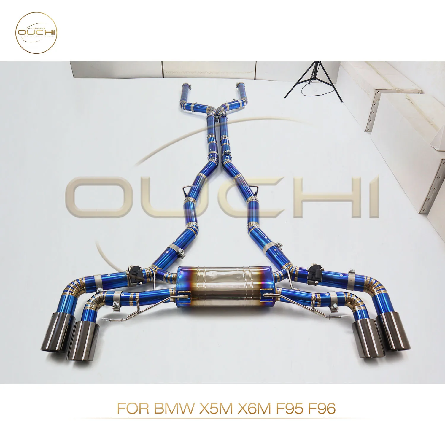 

OUCHI настройка TC4 Catback для BMW X5M X6M F95 F96 X-Pipe дизайн электронные клапаны глушитель выхлопных газов автозапчасти