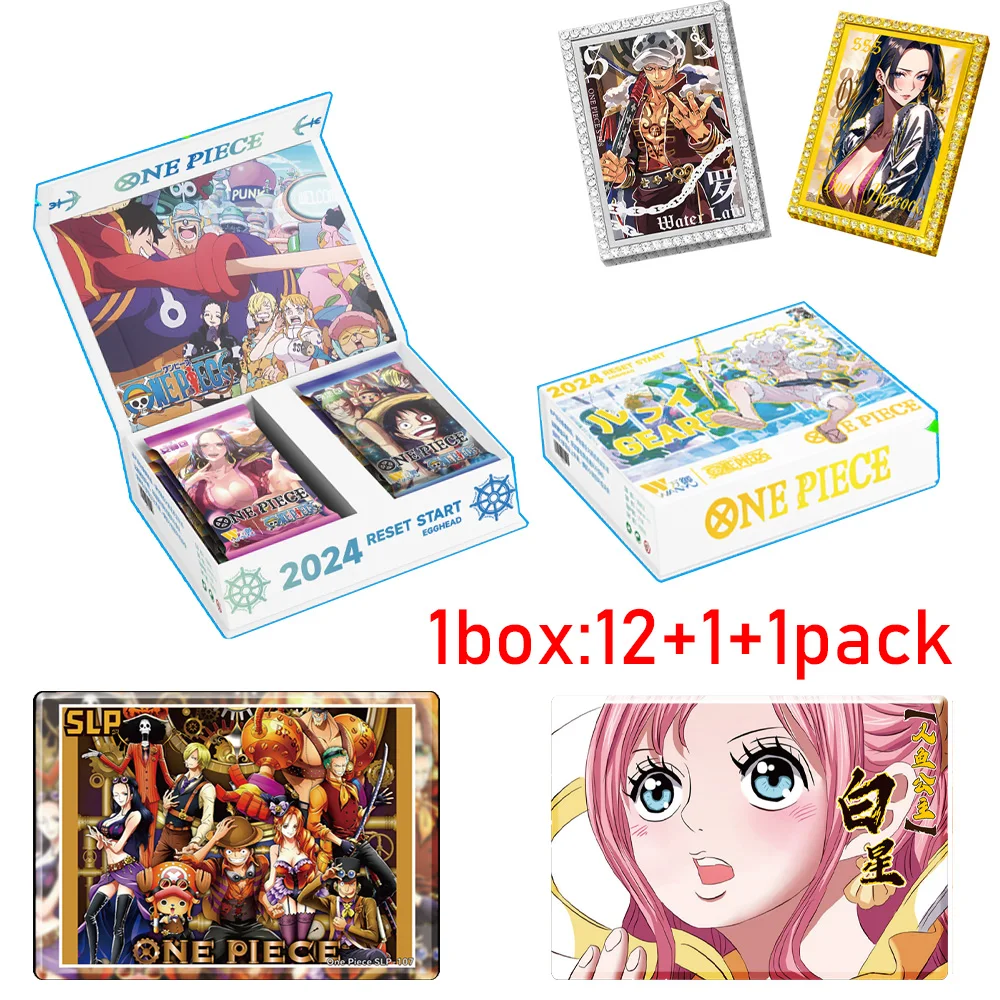 New Wanyu One Piece Collection Cards The Adventure of Egghead Island Anime Luffy Zoro Nami Chopper Franky Flash SsS ZR Cards Toy