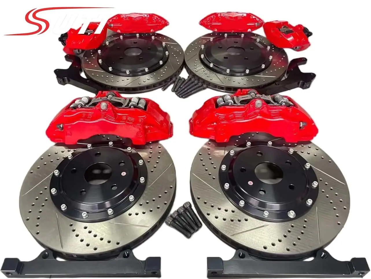 Fixed 6/4 Piston 18Z +1 Brake Caliper Kit for SUV Sedan MPV Crossover Auto Performance Parts