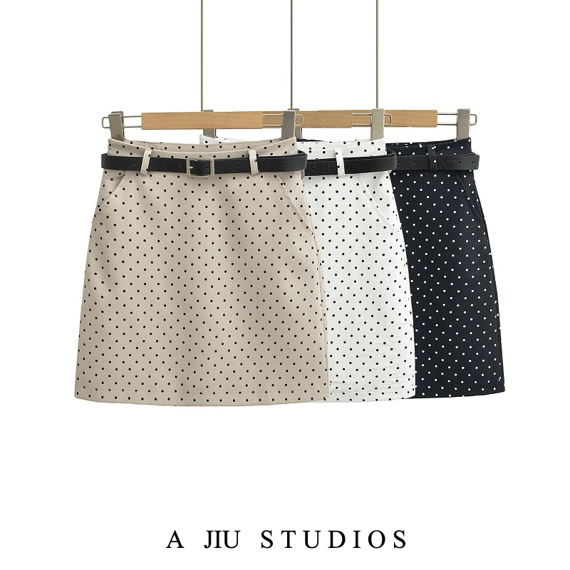 American College Sle Side ket Cinto A-Line Saia Feminina Retro Cintura Alta Emagrecimento Ort Saia