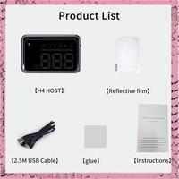 A30M-Heads Up Display For Cars, Car HUD H4, GPS Speedometer, First Colorful, Large Font Digital Speedometer GPS With Speed