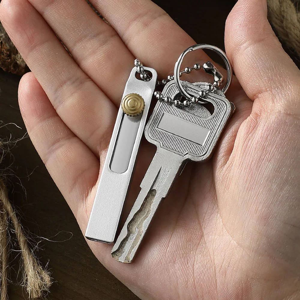 Mini EDC Paper Cutting Knife Multi functional Pendant Key Telescopic Portable Small Knife for Unpacking Express Packages