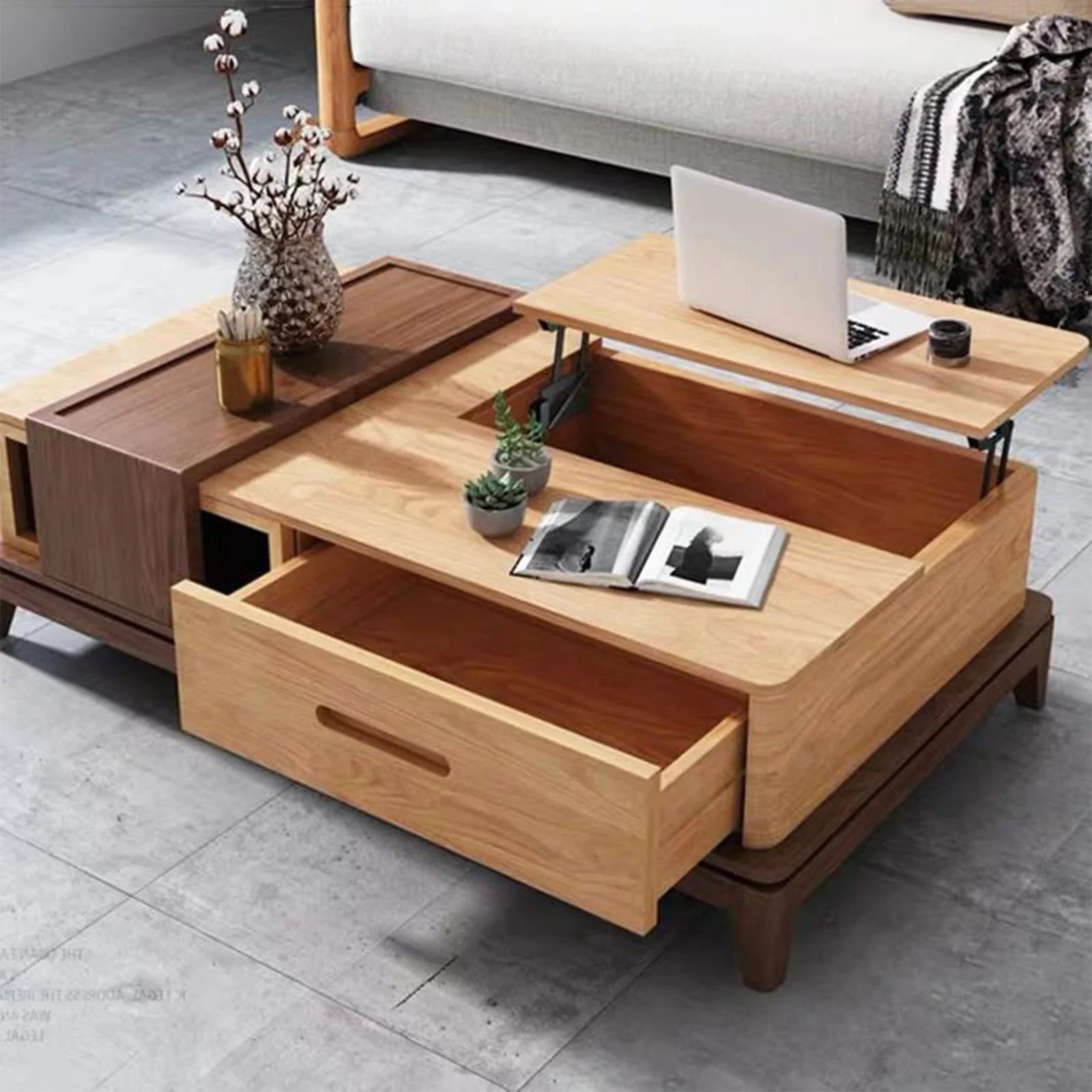 

Adjustable Coffee Table Lifting Frame Gas Spring Hinges Smooth Slow Rise Folding Mechanism Space Saving Furniture Lift Rack