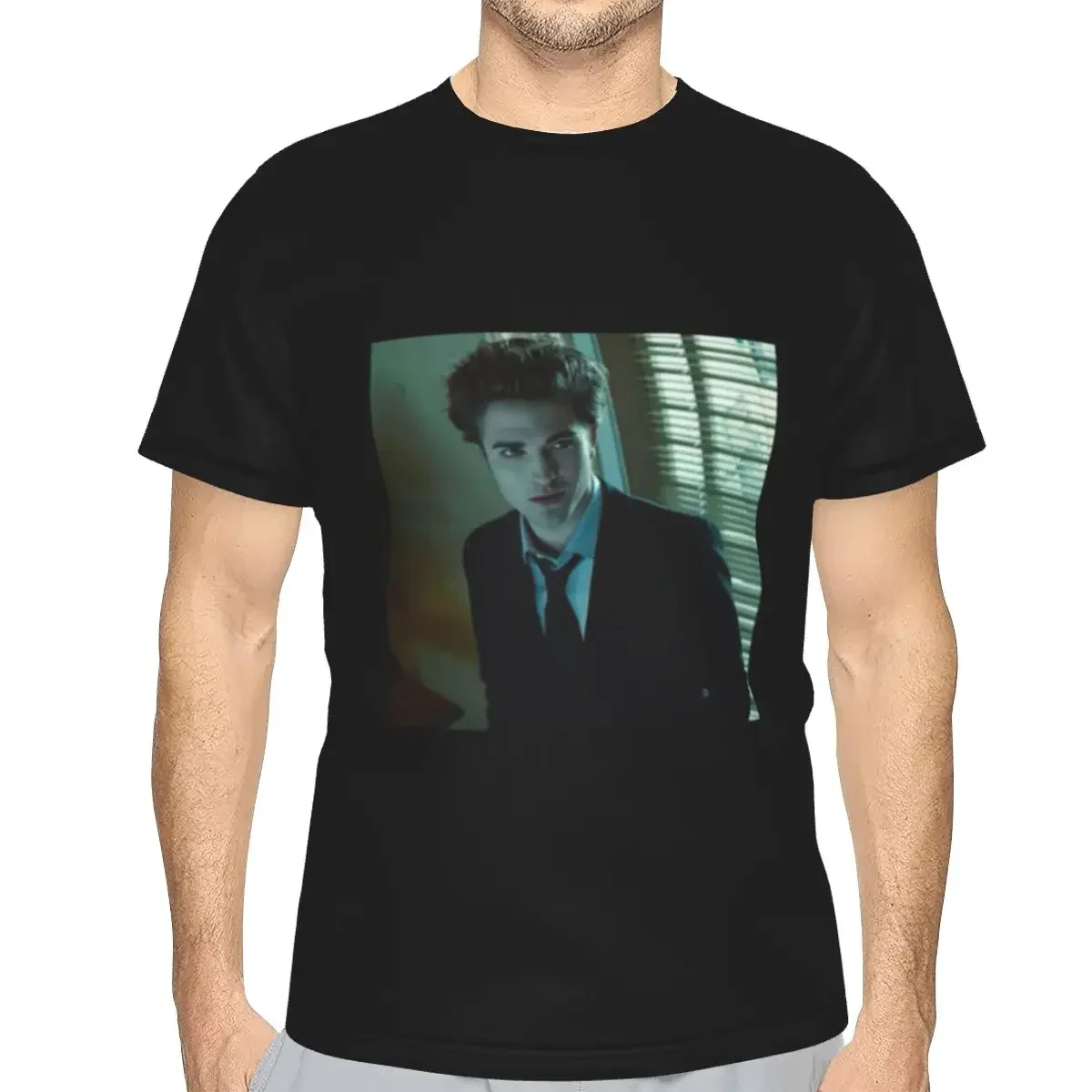 The Twilight Saga Edward Cullen polyester T-Shirt Men'sClassic T Shirts Men O-Neck Short Sleeve