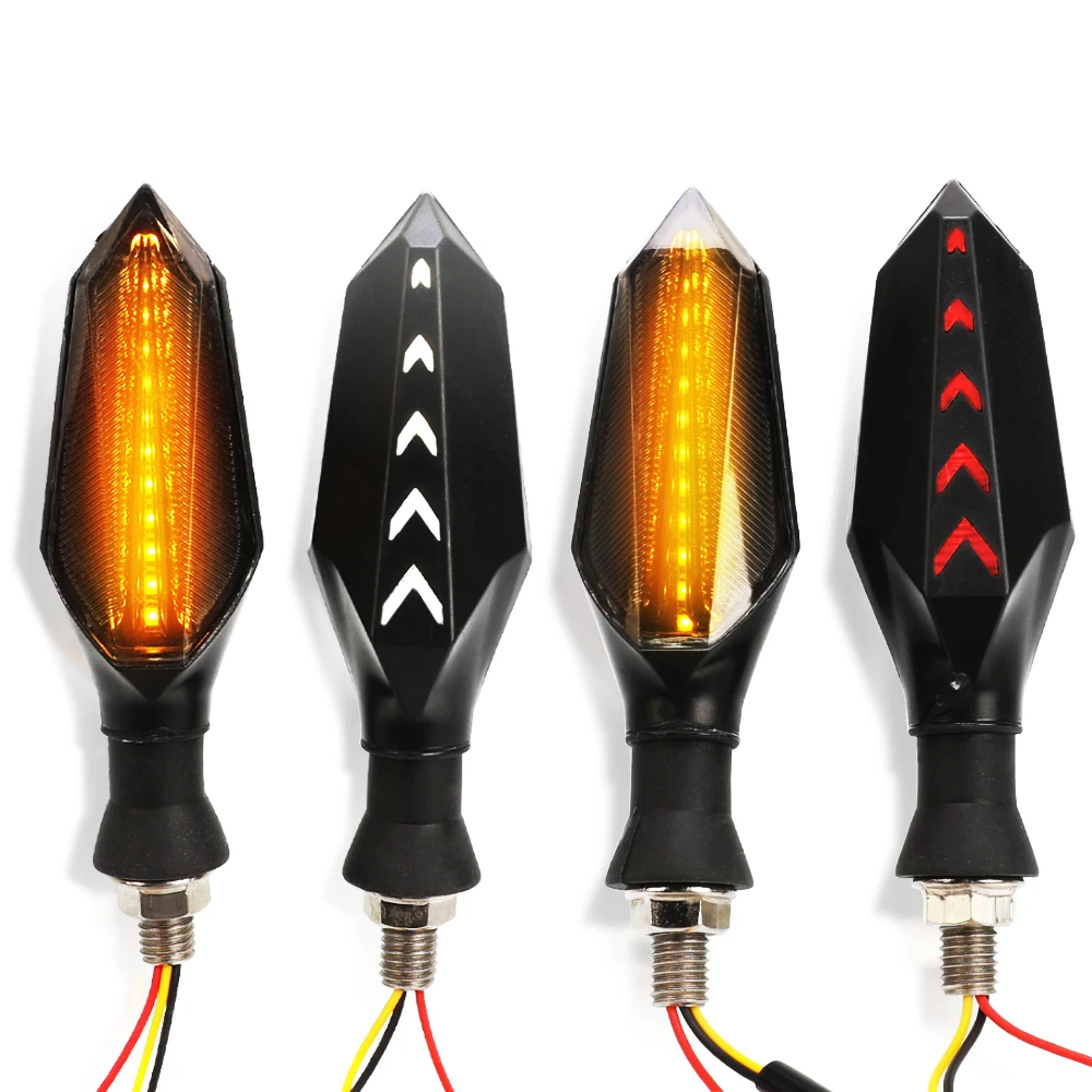 For Kawasaki NINJA 300 400 ER6N ZX6R ZX9R ZX12R Z800 Z750 Z250 LED Turn Signals Light Flasher Stop Tail Lamp Indicator Lighting