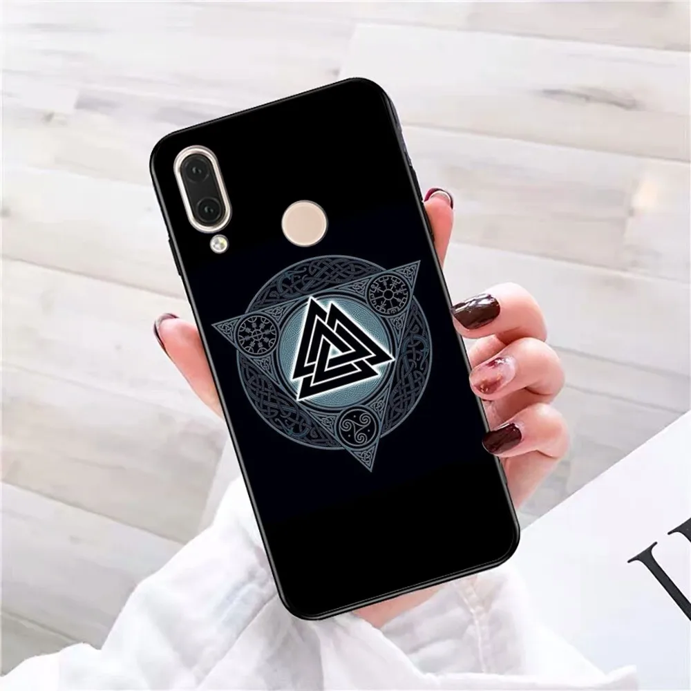 V-Viking-Vegvisirs- Logo Phone Case For Redmi 5 6 7 8 9 10 Plus Pro 6 7 8 9 A GO K20 K30 K40 Pro Plus F3 Fundas