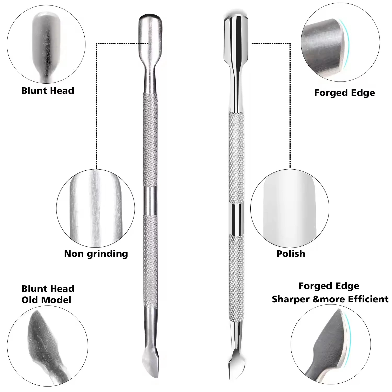 Juego profesional de cortaúñas con uñas encarnadas, tijera para cutículas, paroniquia gruesa, manicura encarnada