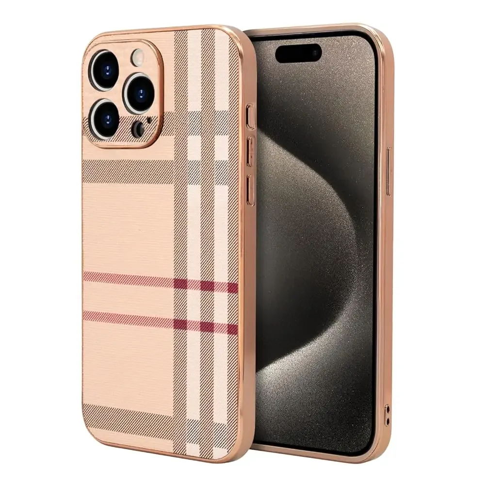 

Phone Case for iPhone 12, Fashion Leather Phone Case, Soft TPU Drop Protection Shockproof Protective Phone Holder Women (for