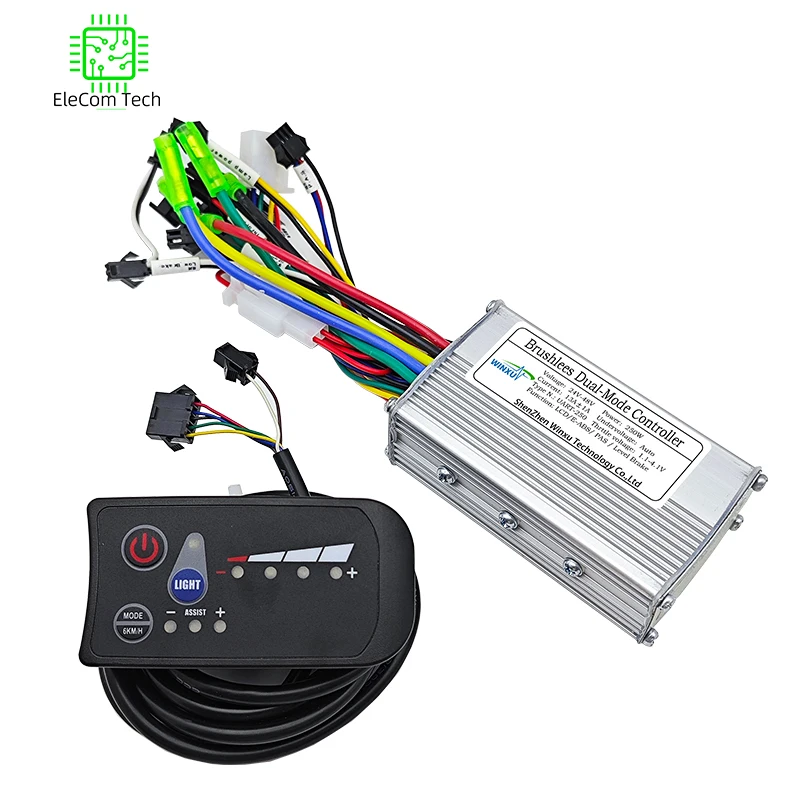 24V 36V 48V 250W 350W E-bike Brushless Motor Drive Universal Controller S810 LED Panel Set for Electric Scooter Bicycle Repair