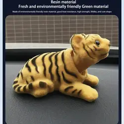Resin Bobble Shaking Head Toy Shaking Head Tiger Ornament Shaking Head Tiger Decor Lucky Tiger Figurine For Car Vehicle Desk