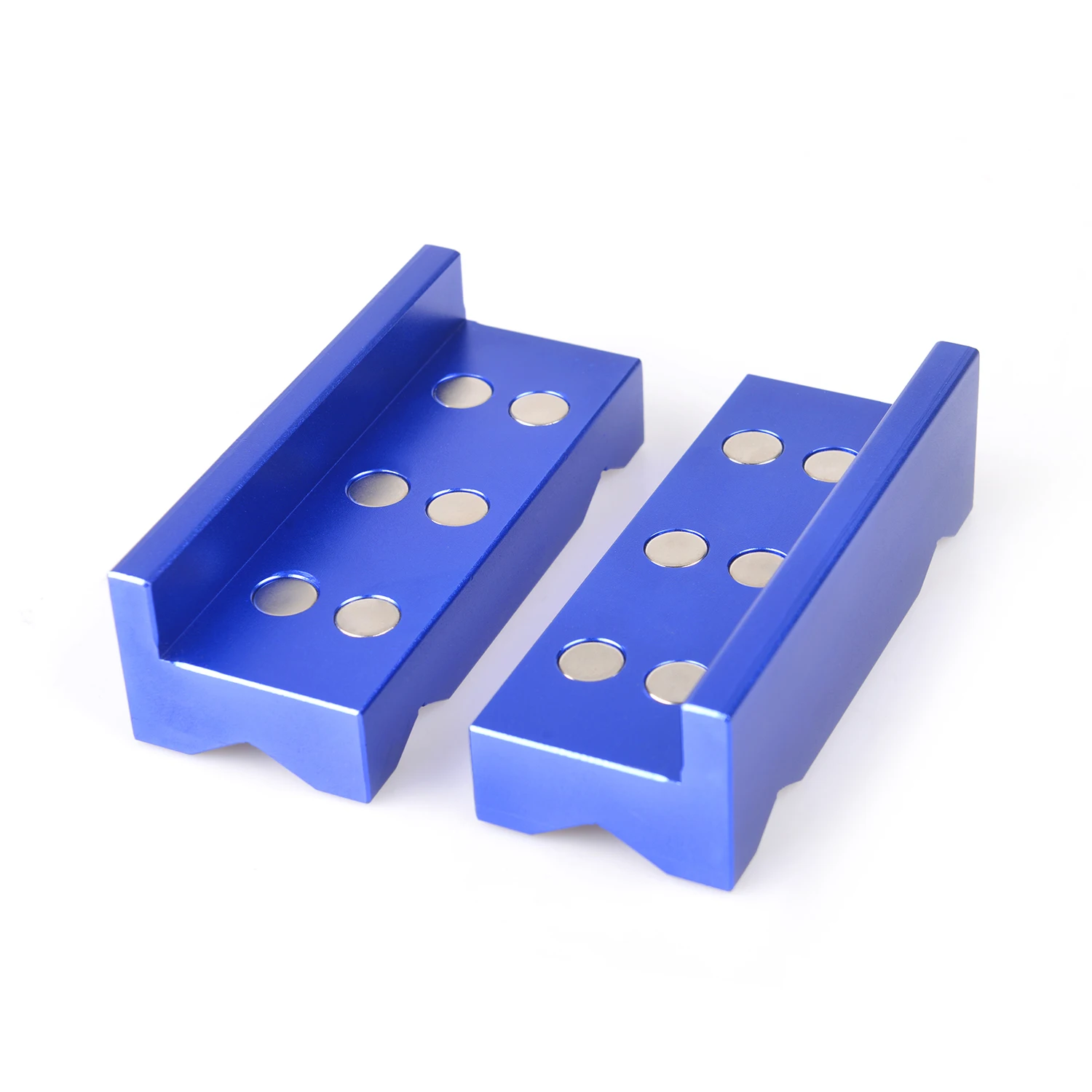 Upgraded Aluminum line separator Vise Jaw Protective Inserts Magnetized For AN Fittings With Magnetic