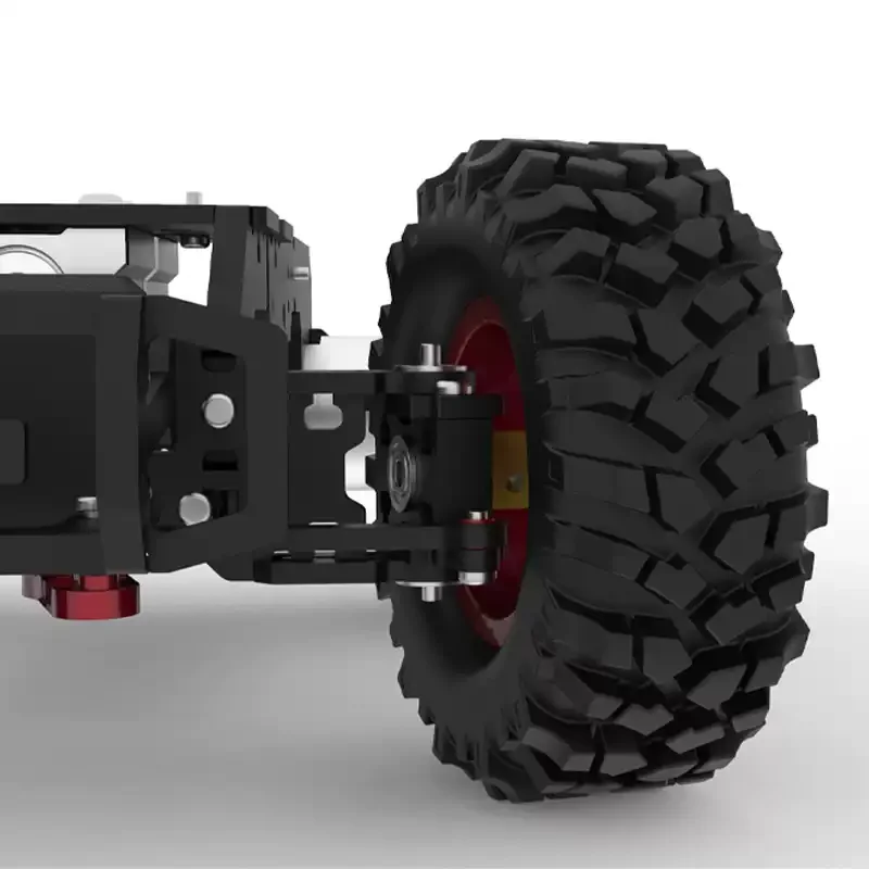 4WD Ackerman Robot Car Chassis with Encoder Motor Front Wheel Servo MG996 Steering Chassis Programmable Robot DIY Kit RC Tank