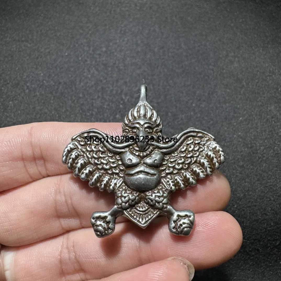 Tibetan mini cold iron golden wings Dapeng bird tag necklace pendant bracelet Duobao accessories clip pendant 40mm