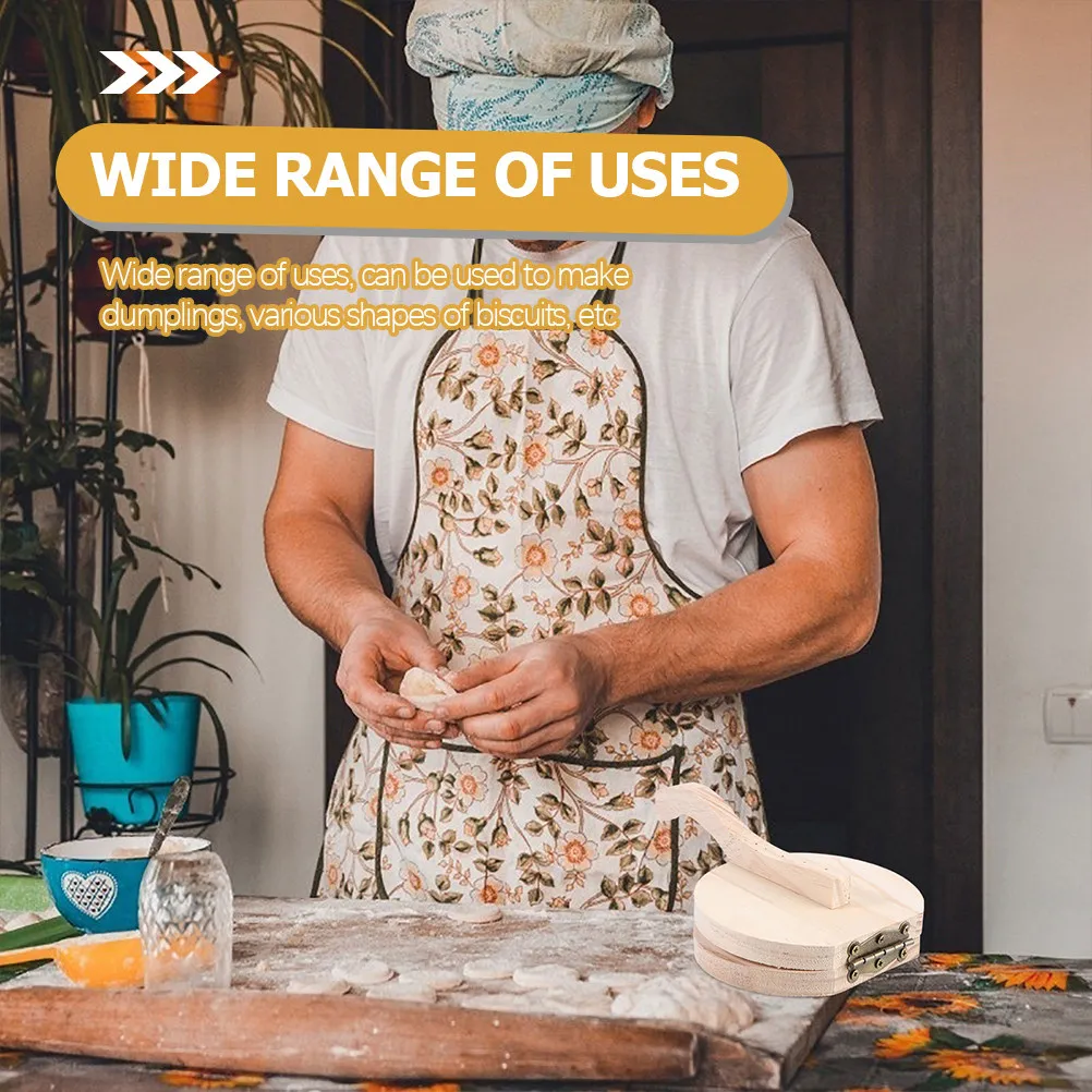 Presse à pâte en bois, outil pour la fabrication de raviolis, conception à levier pour économiser du travail, pour raviolis, biscuits, petit-déjeuner, nouilles