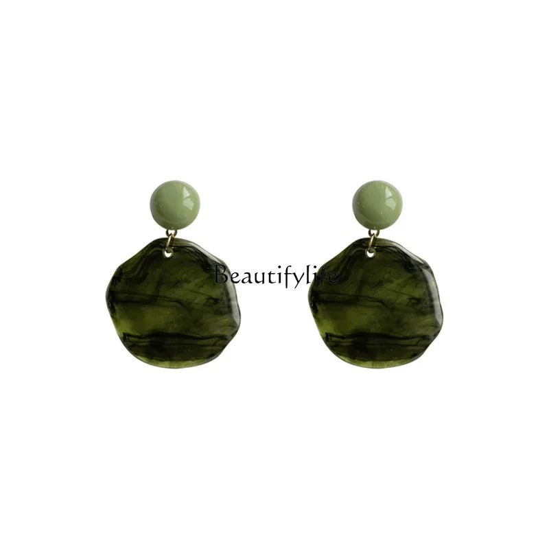 

Irregular Blooming Acrylic Earrings Exaggerated Design Personalized Minority Earrings