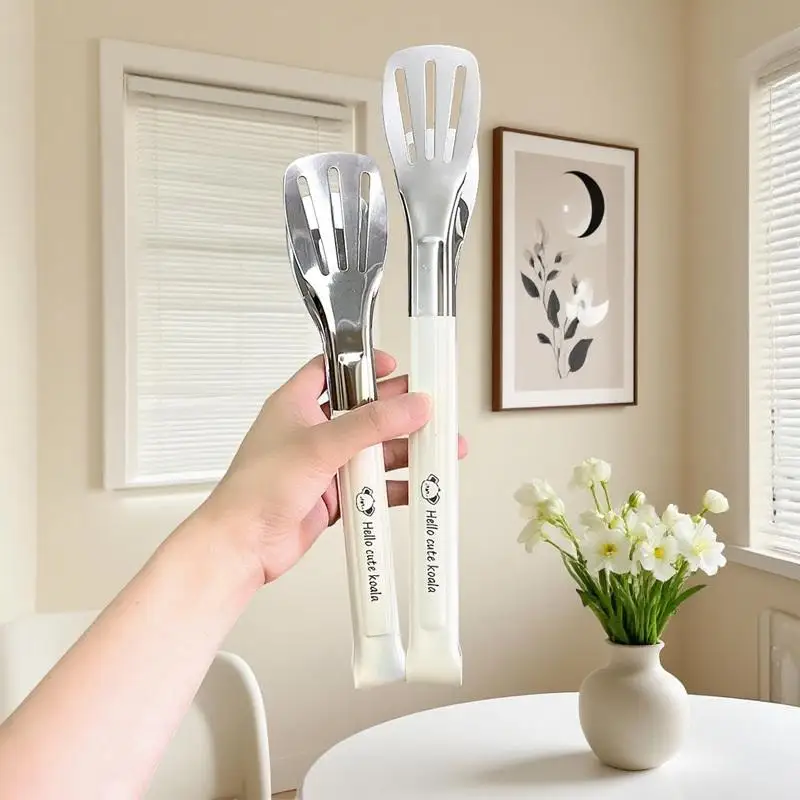 

Stainless Steel Food Tongs Kitchen Utensils Buffet Cooking Tool Anti Heat Bread Clip Pastry Clamp For Desserts Salads Barbecue