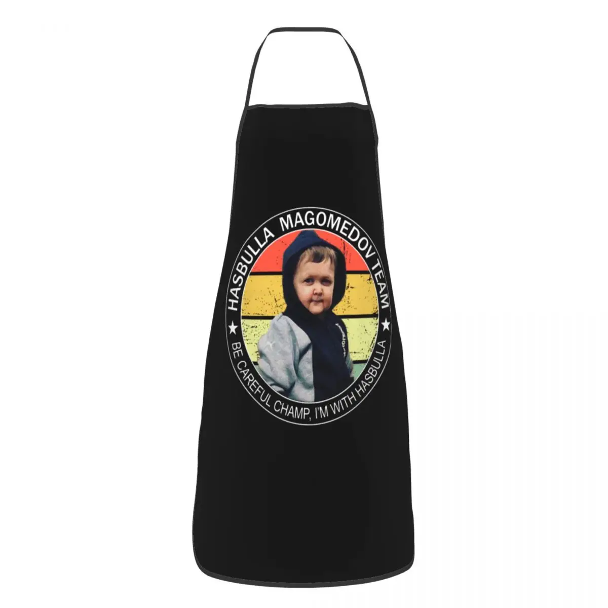 Funny Hasbulla Magomedov Team Quotes Bib Aprons Men Women Unisex Kitchen Chef Tablier Cuisine for Cooking Baking Painting