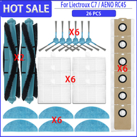 Roller Brush Filter Mop Cloth Dust Bag Fit For Liectroux G7/ Blaupunkt Bluebot Precision Plus/ AENO RC4S/ EVOLUTION AIRO Parts