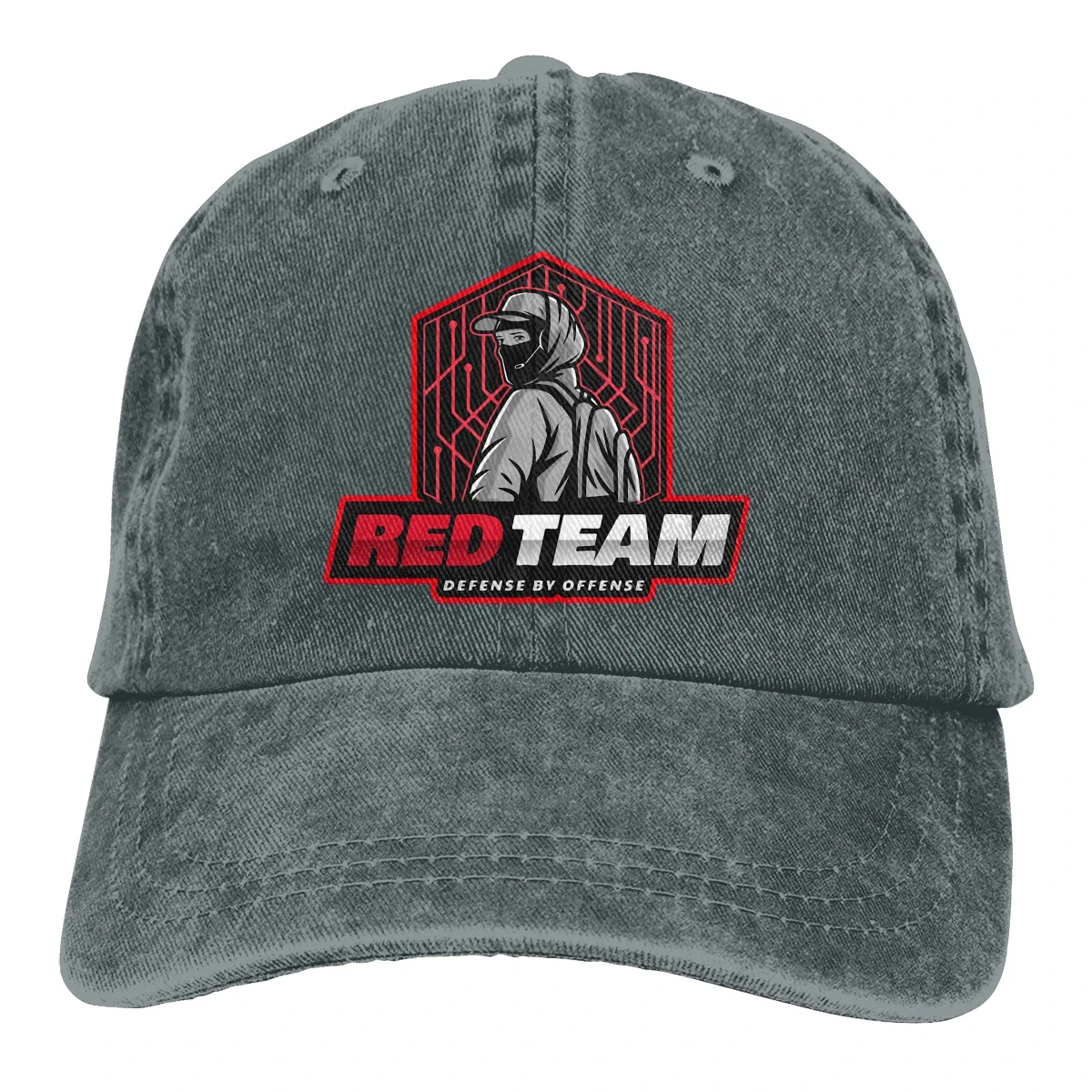Cyber Security Rode Team Defense Baseball Cap Heren Hoeden Dames Vizierbescherming Snapback Linux Besturingssysteem Tux Penguin Caps