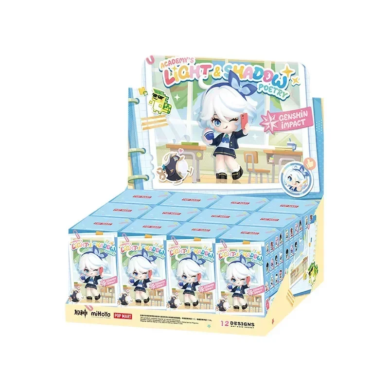 POP MART Genshin Impact Academy Light & Shadow Poetry Series Mystery Box Blind Bag Figuren Ornamente Spielzeug für Sammler