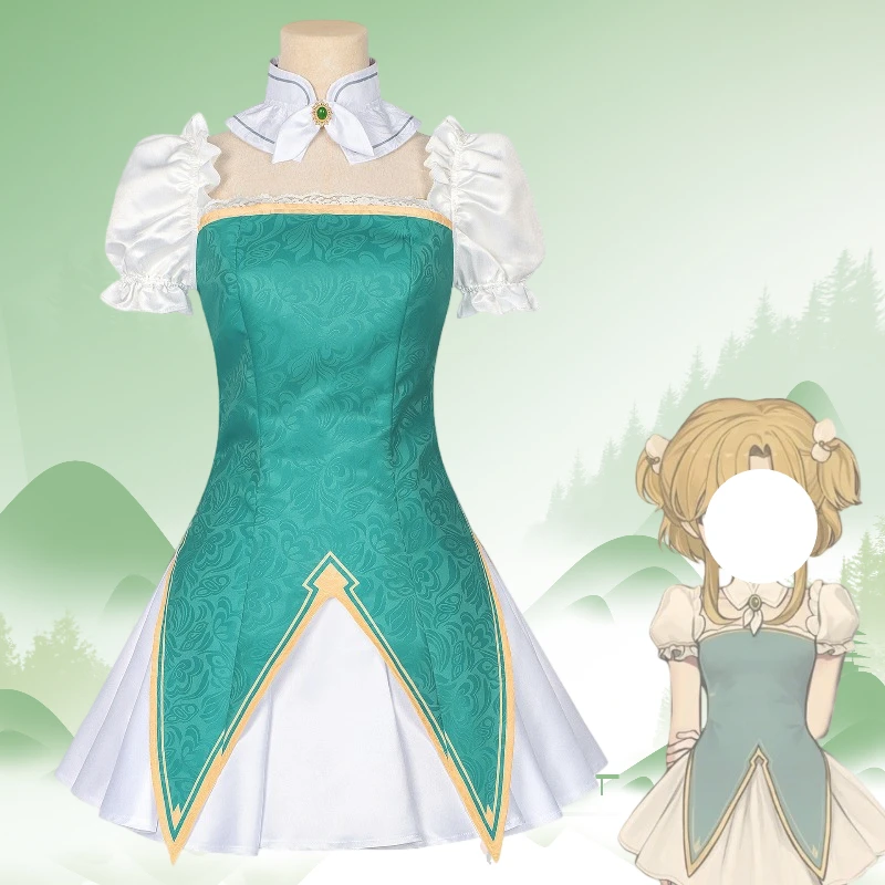 

Костюм Рут из игры Volcano Girls: синее платье, милая униформа Лолиты, полный комплект для ролевых игр, тематическая вечеринка для женщин