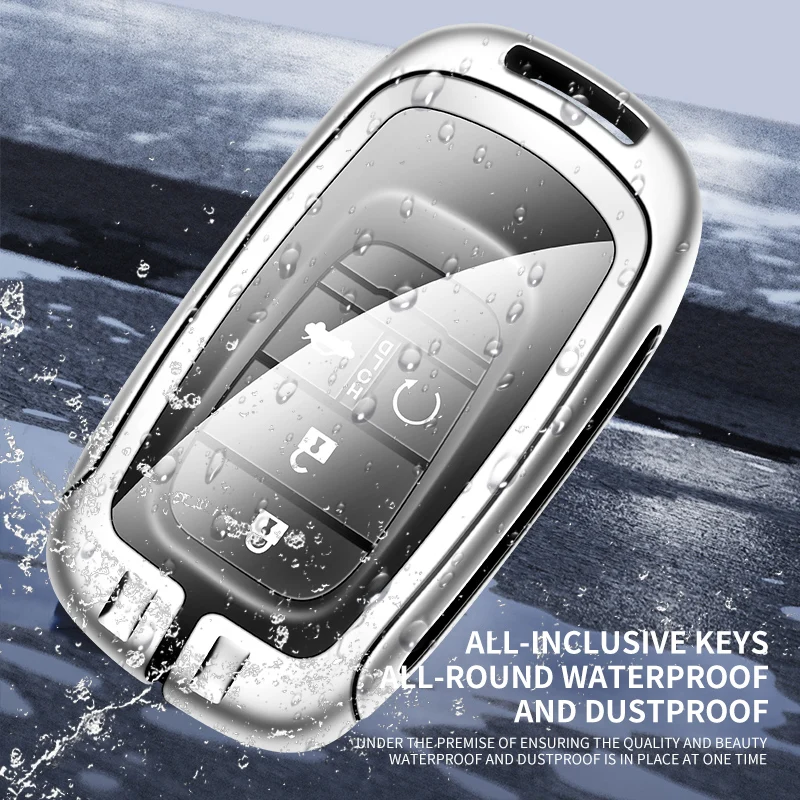 Zinc Alloy Car Key Case Full Cover Protector Shell for Honda Vezel Hybrid Custom Logo Key Bag Keychain Interior Accessories view 6