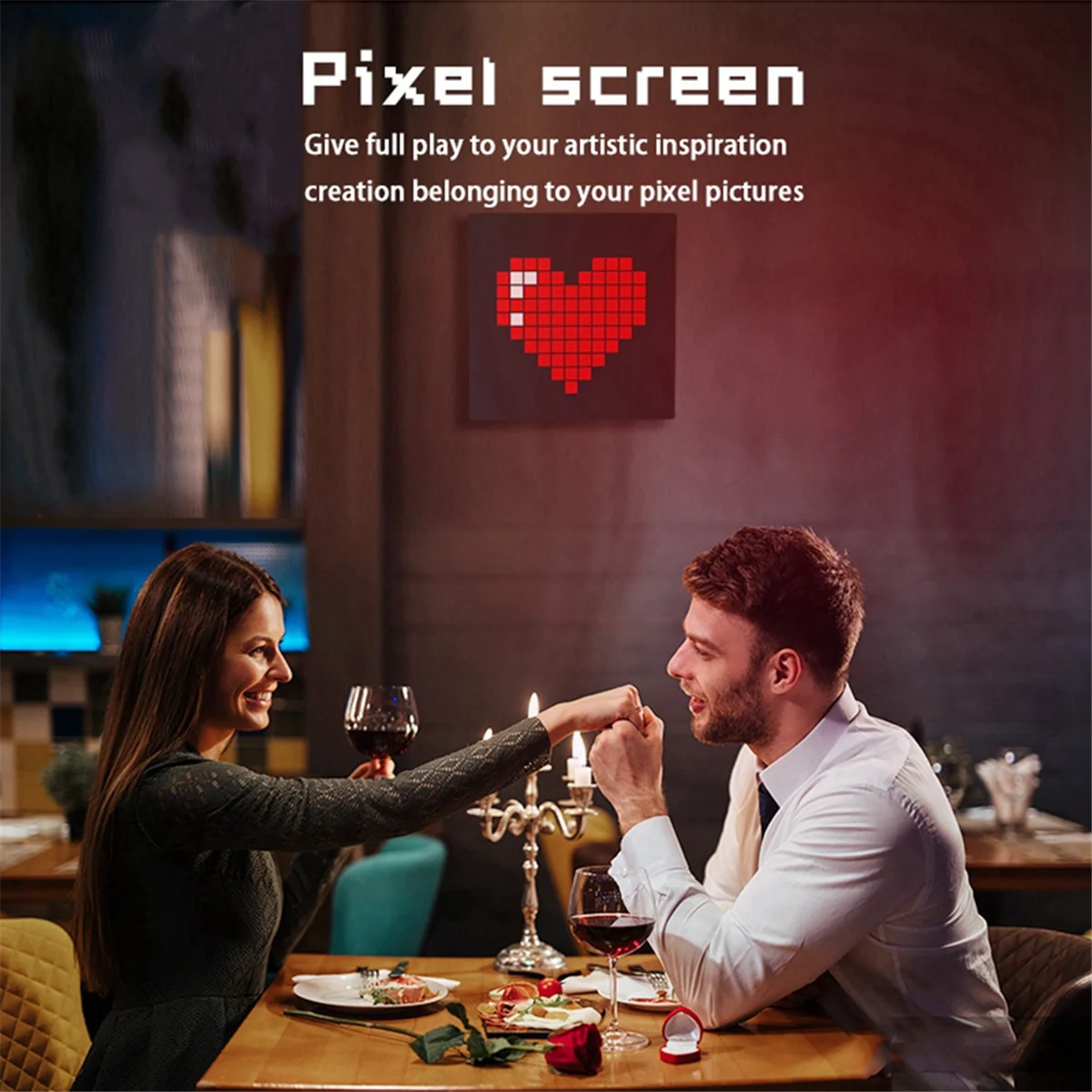 

WIK-nbLED Pixel APP Дисплей управления мобильным телефоном 16x16 Ночник Великобритания