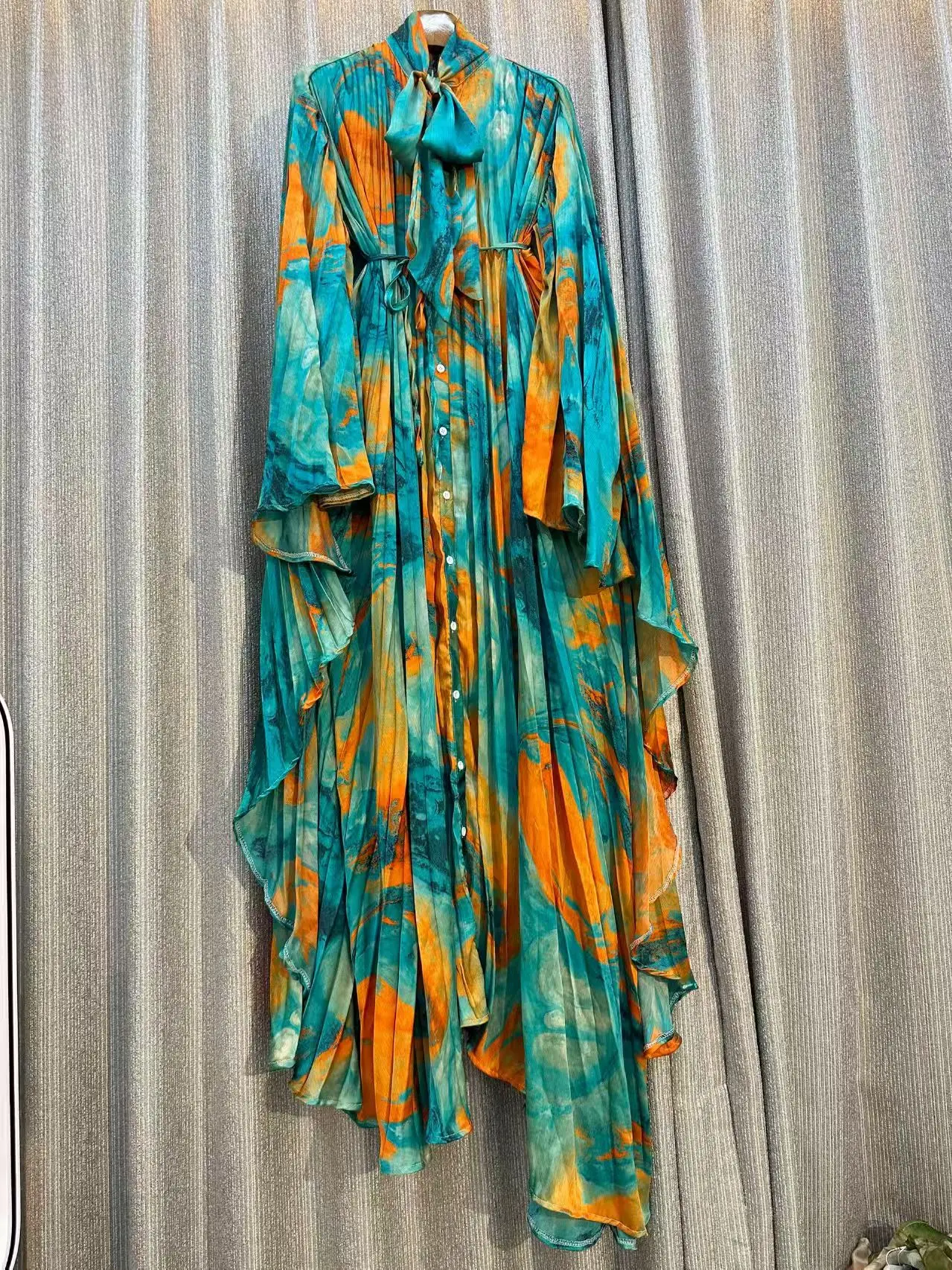 

Новое модное элегантное платье с принтом высокого качества для женщин, весна 2026, с завязками, асимметричное, в стиле бохо, для вечеринок, осеннее, женское вечернее платье