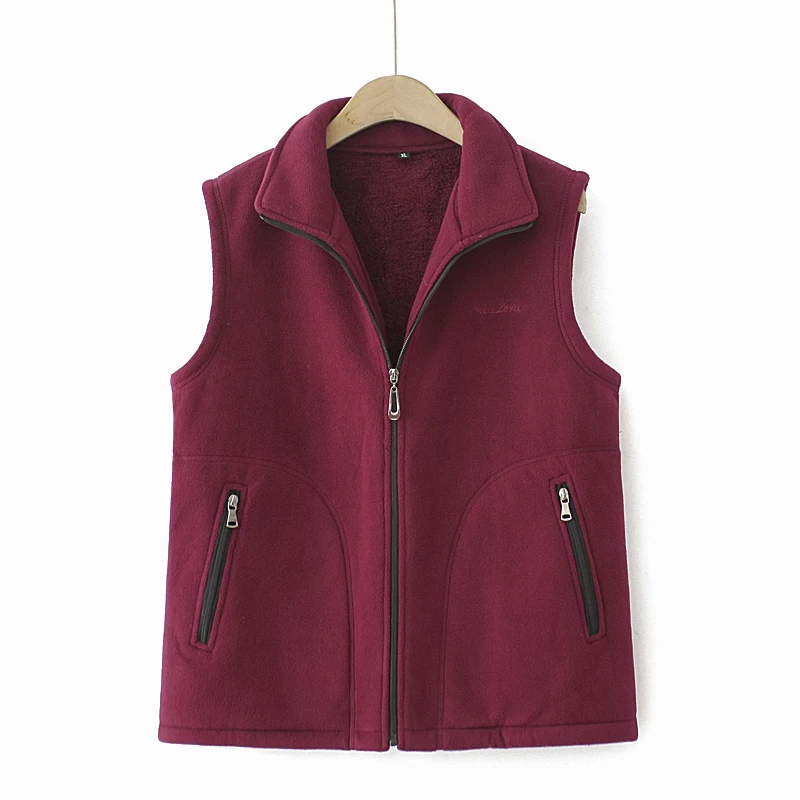 Women Vests New Autumn Winter Shake Fleece Vests Sleeveless Jacket Female Waistcoats Coats Trendy Outwear Chaleco Mujer XL-6XL