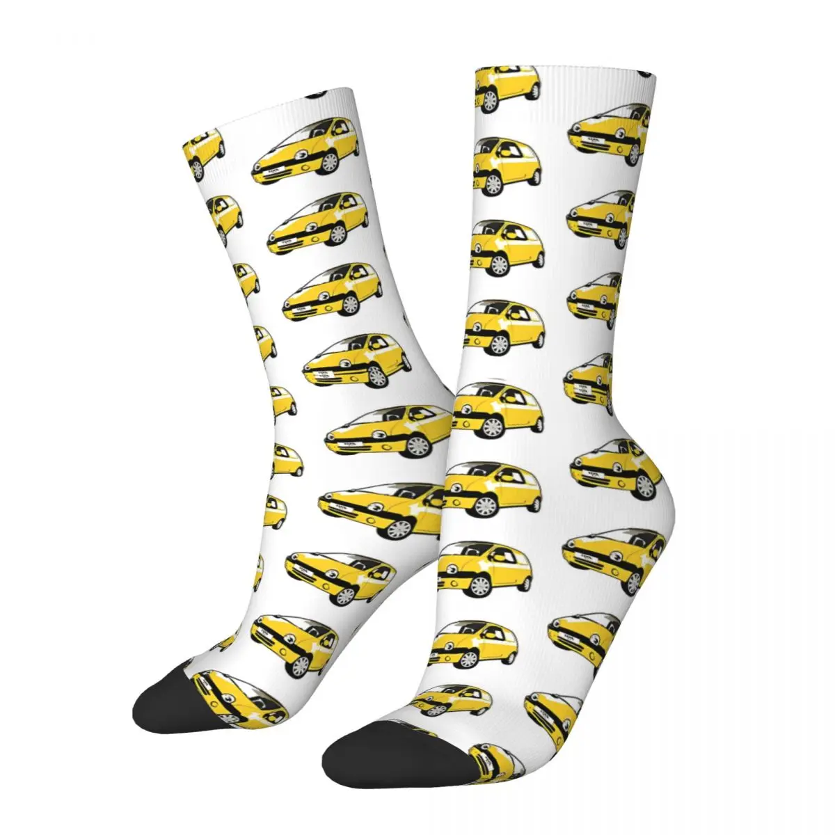 Chaussettes jaunes coordonnantes pour hommes, bas RT, chaussettes rétro des années 90, haute qualité, escalade d'hiver, cadeau à motif