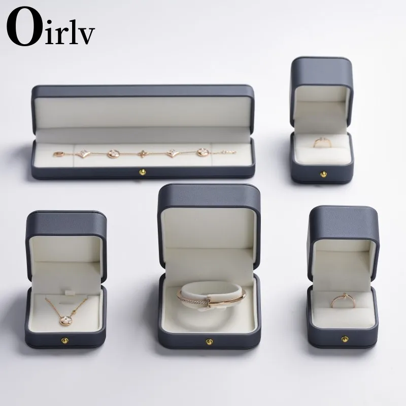 Oirlv Jewelry Organizer Box Ring Necklace Bracelet Jewelry Storage Gift Box Suitable For Marriage Proposal Wedding Anniversary