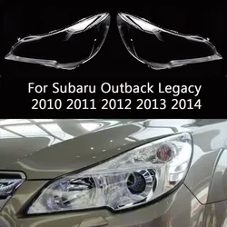 For Subaru Outback Legacy 2010 2011 2012 2013 2014 front Car Headlight Cover Lens Shell Lampcover Lampshade Headlamp housing