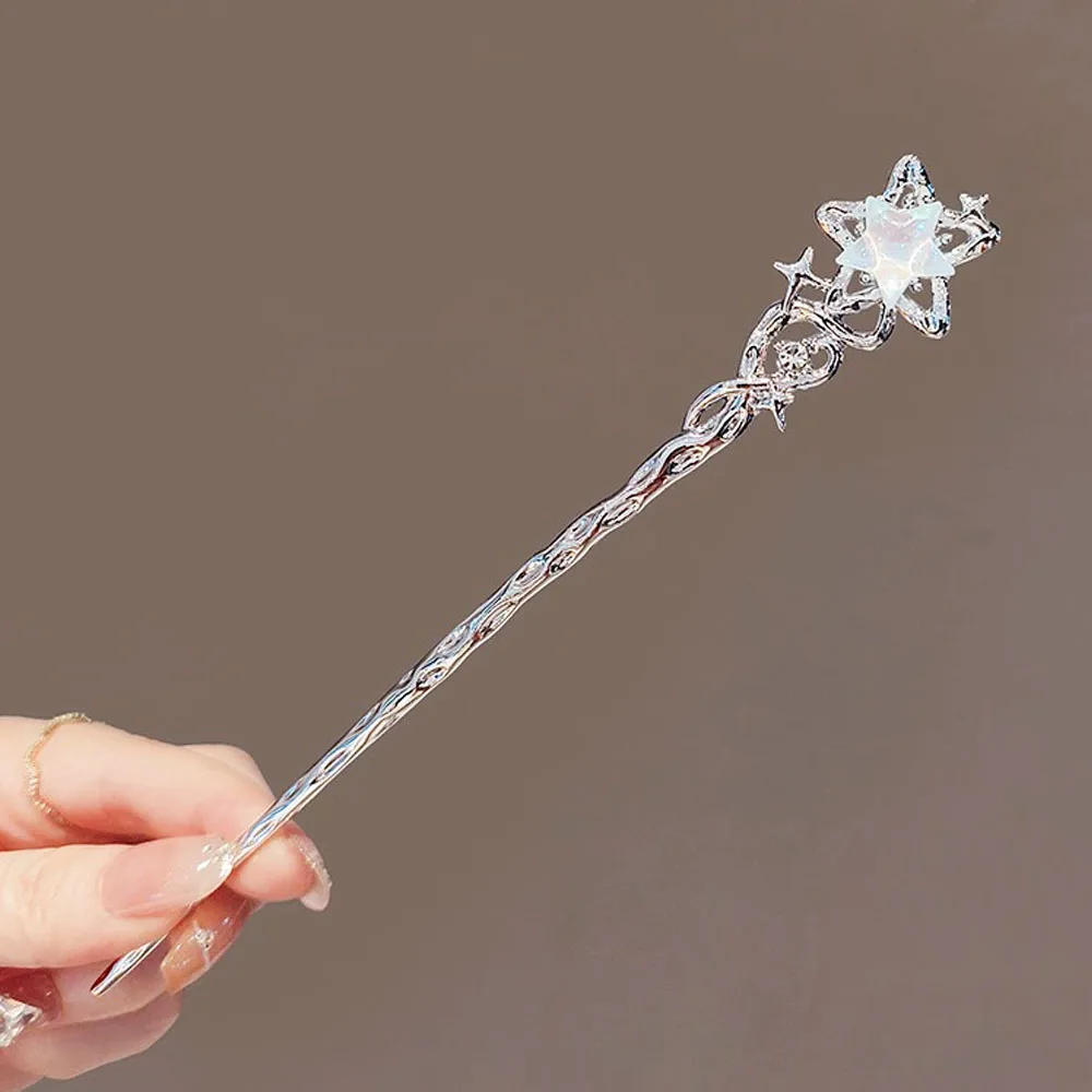 1/3pcs French Hair Pin  Women's Hair Accessories Sweet Stars Moon Gemstones Suitable For Daily Parties Fashionable Hair image 4