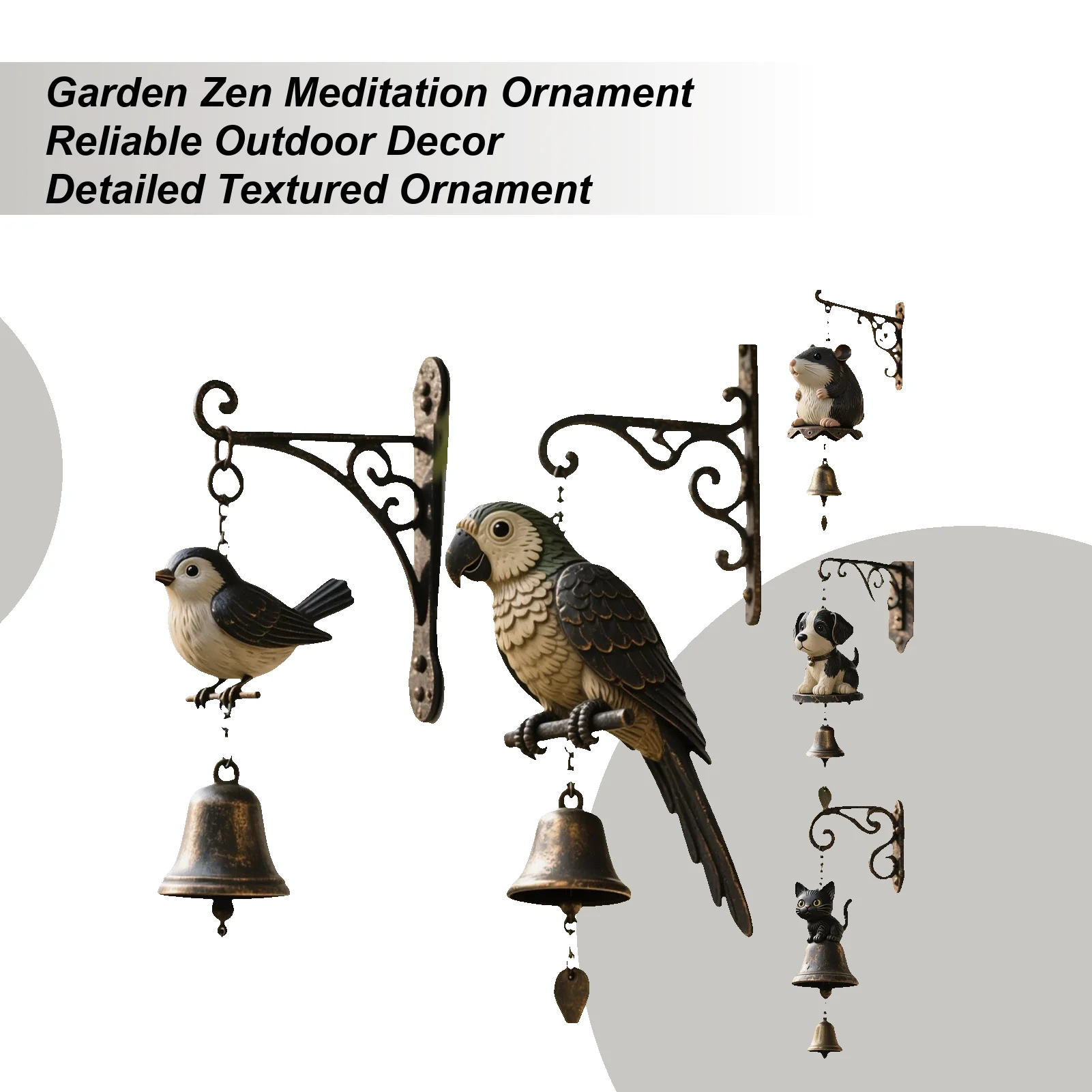 

Wind Chimes Animal Wind Chime Outside Decor Metal Art Ornament Rustic Outdoor Decorations for Yard Window Patio Garden Decor