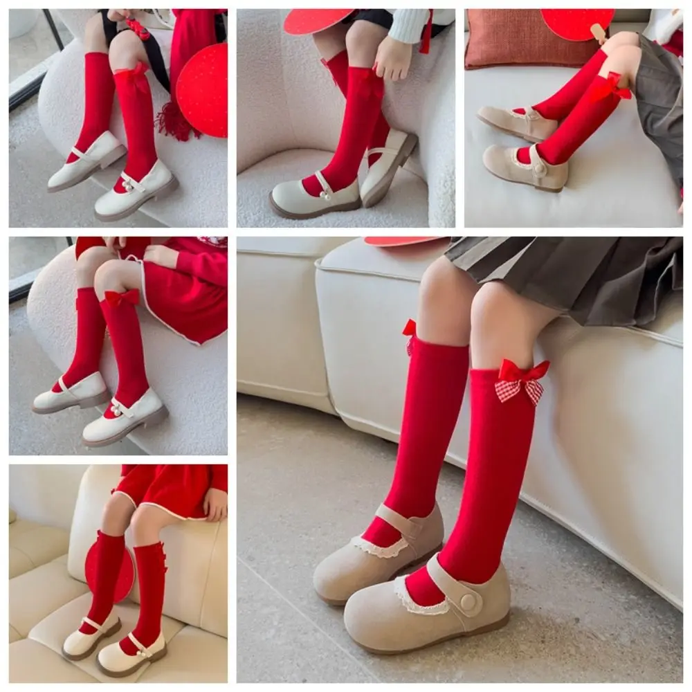 

Cute Warm Children's Socks Thicken Red New Year Red Socks Cotton Children Red Socks