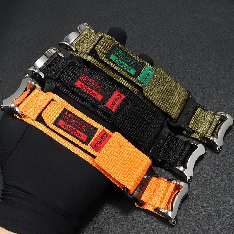 22mm Velcro nylon watch strap for Citizen BJ8050-08E with Stainless steel adapter Watchband Small Little Monster Bracelet
