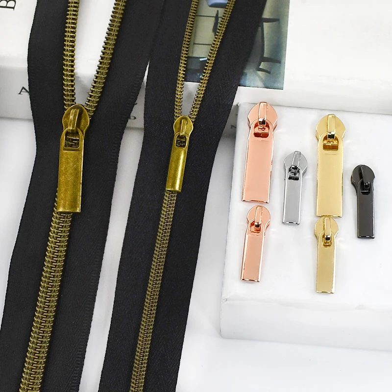 

5/10M 3# 5# Coil Nylon Zippers for Sewing Zip Slider Replace Bags Pocket Zipper By The Meter Garment Zips Closures Accessories