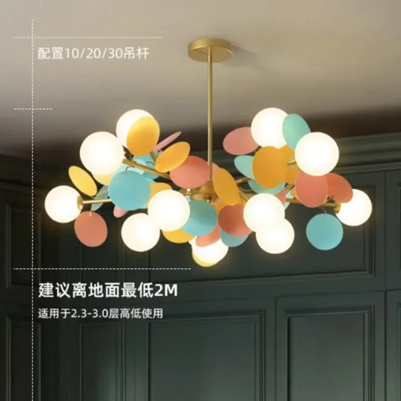 Creative Flower Branch LED Ceiling Lamp Children's Bedroom Ceiling Lights Fashionable Living Room Deco Lighting Corridor Lamp