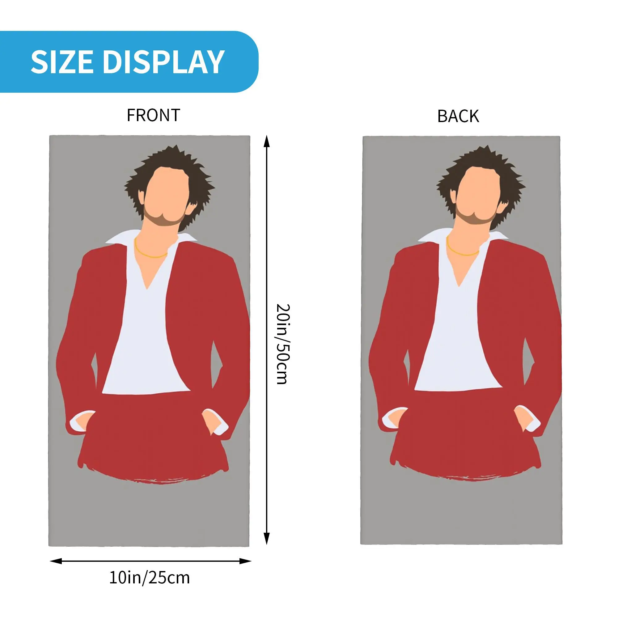 Yakuza Like a Dragon Ichiban Kasuga Kazuma Kiryu Бандана Шея Гетры Маска с принтом Шарф Многофункциональная повязка на голову Дышащая повязка на голову для бега