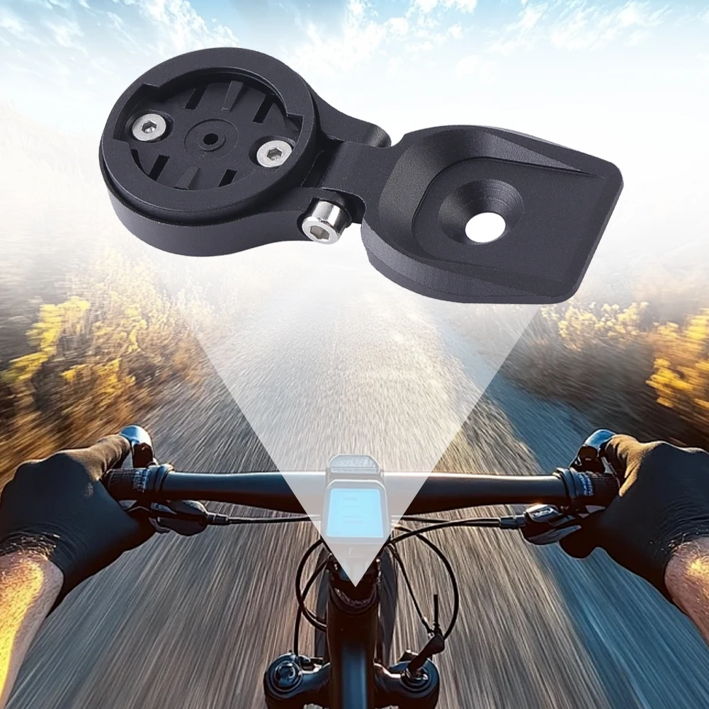 バイクコンピューターマウント 調節可能な自転車コンピューターマウント アルミニウム合金自転車コンピューターステムマウントホルダー Garmin/Bryton/Wahoo用