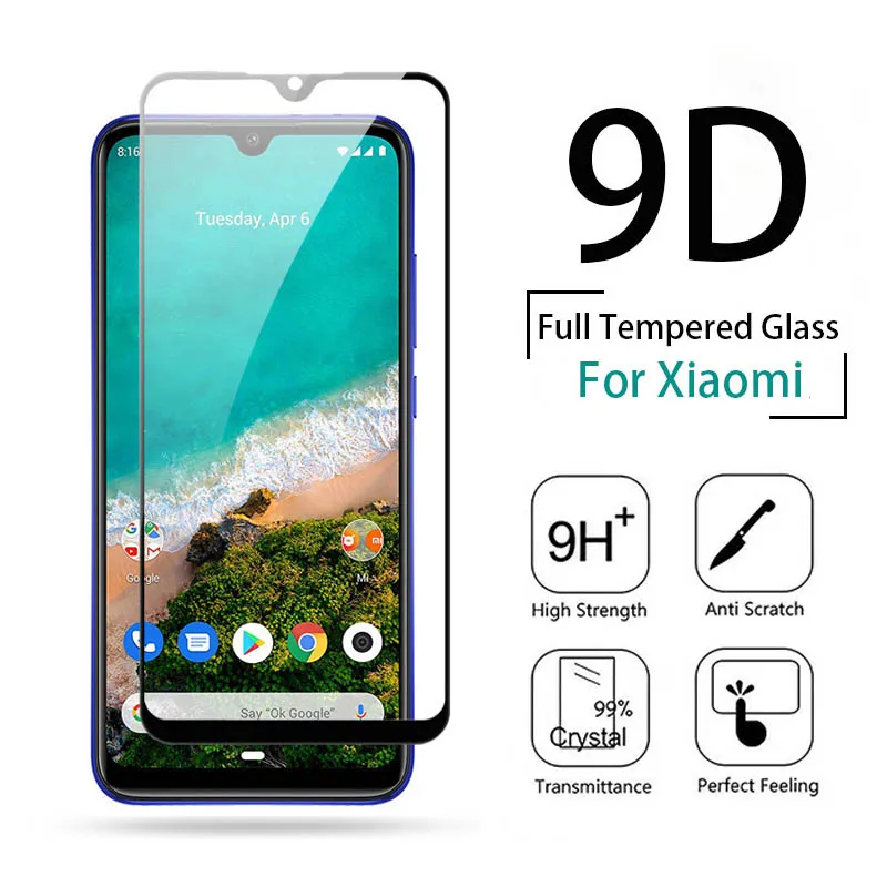 

Full Cover for Xiaomi Mi Poco X3 9 8 7 9T Pro CC9 Screen Protector for xiaomi Redmi K30 K20 8A 9A 8 9 Note 9 8 8T Pro Max